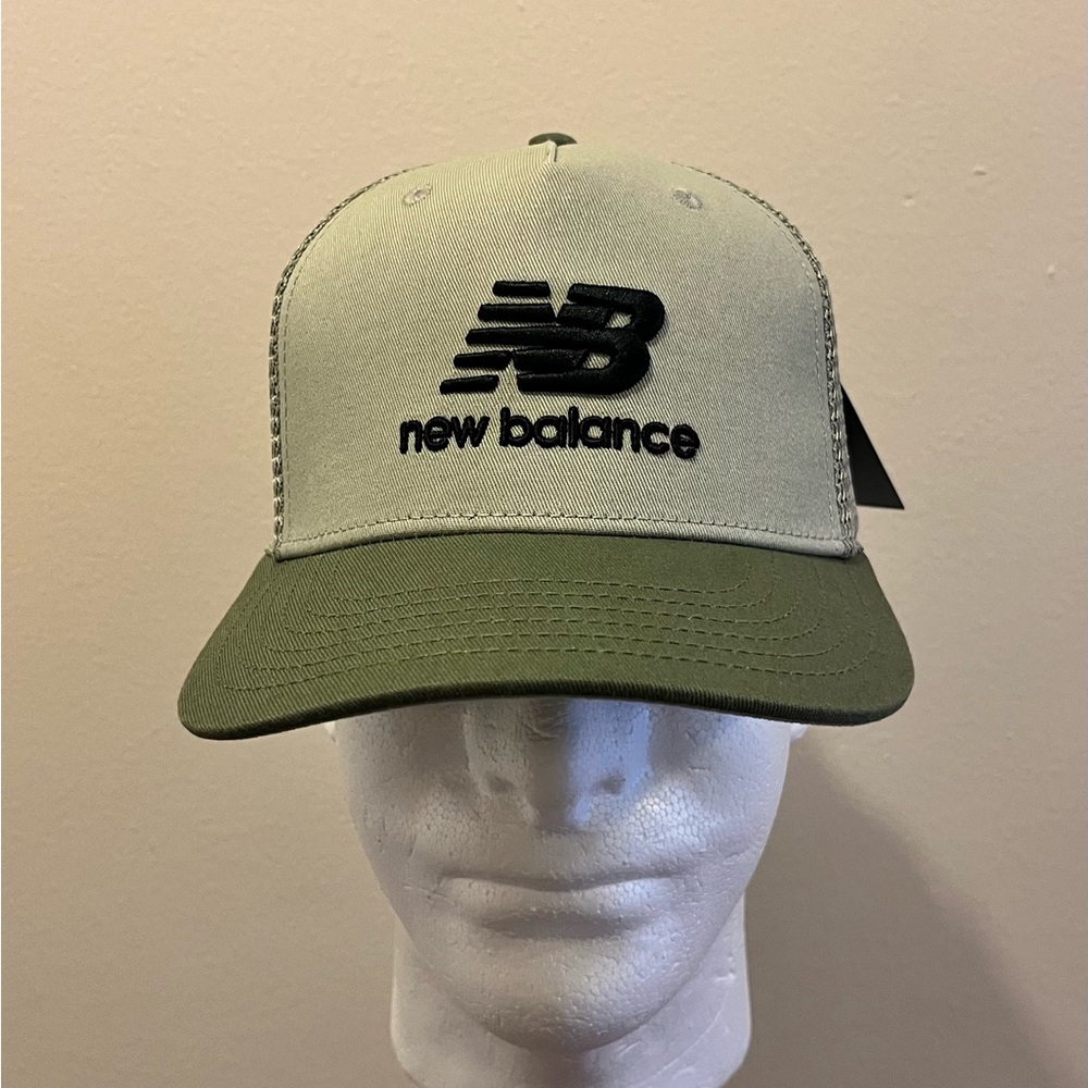 New Balance Stacked Logo Trucker Hat